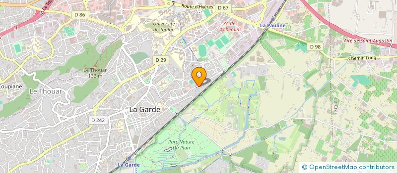 localisation de l'entreprise MONSIEUR MANUEL BLANC  LA GARDE