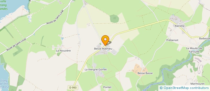 localisation de l'entreprise MONSIEUR MANUEL BODUIN  LUSSAT