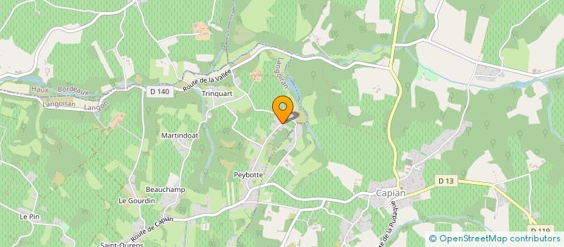 localisation de l'entreprise MONSIEUR MANUEL BONIFACIO  LANGOIRAN