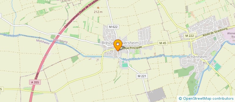 localisation de l'entreprise MONSIEUR MANUEL BORNERT  BREUSCHWICKERSHEIM