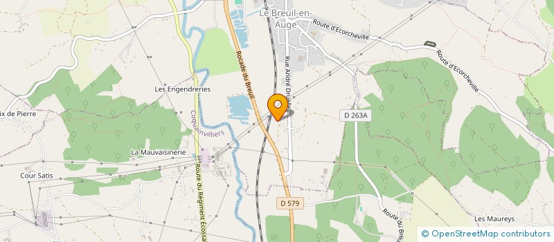 localisation de l'entreprise MONSIEUR MANUEL BOULANGER  SAINT-BENOIT-D'HEBERTOT