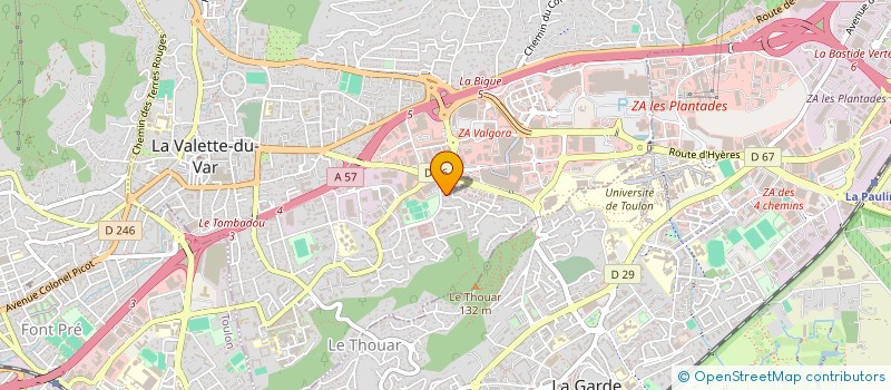 localisation de l'entreprise MONSIEUR MANUEL BRACH à LA VALETTE-DU-VAR