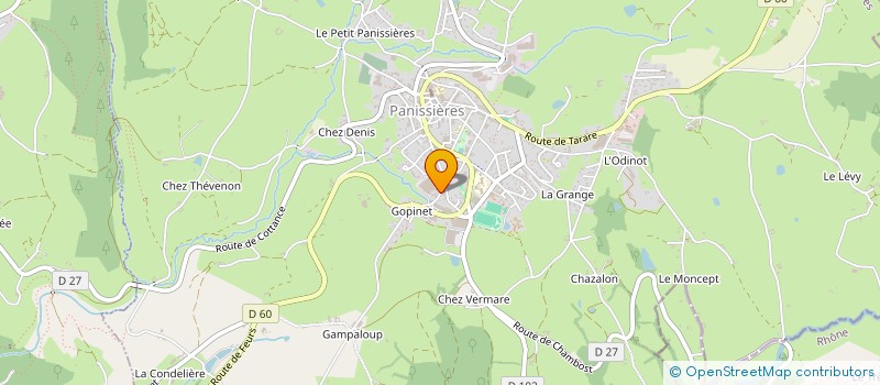 localisation de l'entreprise MONSIEUR MANUEL BRULE  PANISSIERES