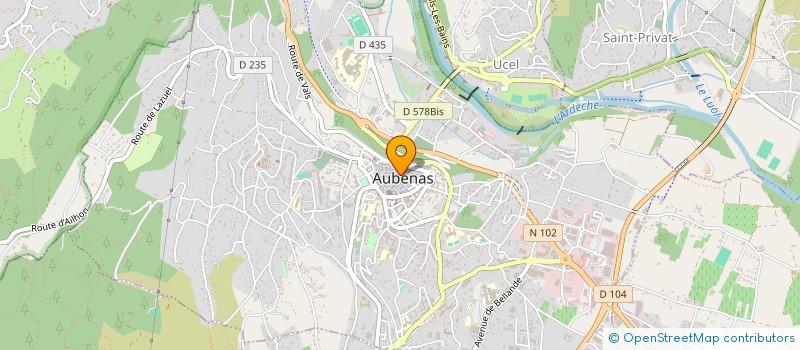 localisation de l'entreprise MONSIEUR MANUEL BRUN à AUBENAS
