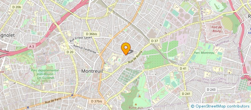 localisation de l'entreprise MONSIEUR MANUEL CALDERA BRACHO à MONTREUIL