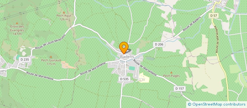 localisation de l'entreprise MONSIEUR MANUEL CAMPILLO  BADENS