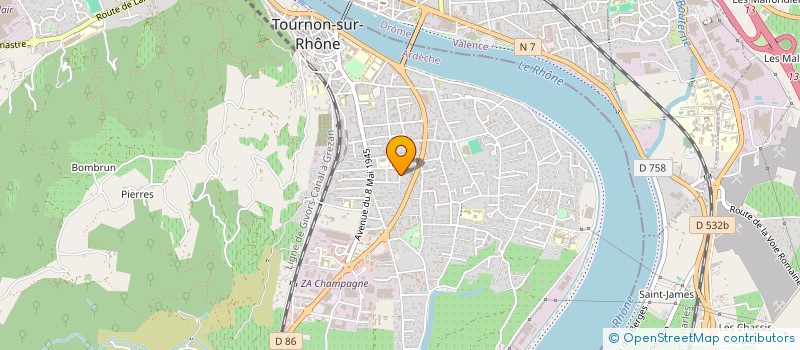 localisation de l'entreprise MONSIEUR MANUEL CANO à TOURNON-SUR-RHONE