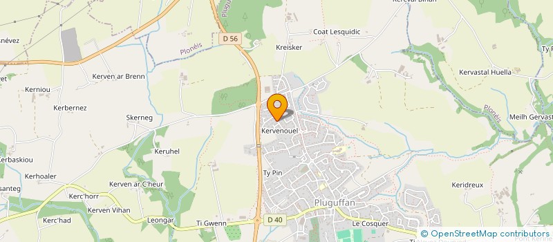 localisation de l'entreprise MONSIEUR MANUEL CAPITAO  PLUGUFFAN