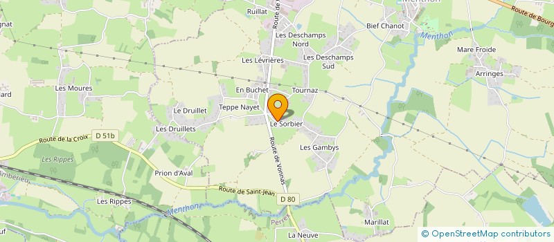 localisation de l'entreprise MONSIEUR MANUEL CARRIAS  SAINT-CYR-SUR-MENTHON