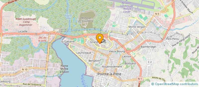 localisation de l'entreprise MONSIEUR MANUEL CELESTIN  LES ABYMES