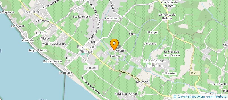 localisation de l'entreprise MONSIEUR MANUEL CERDEIRA  BAYON-SUR-GIRONDE