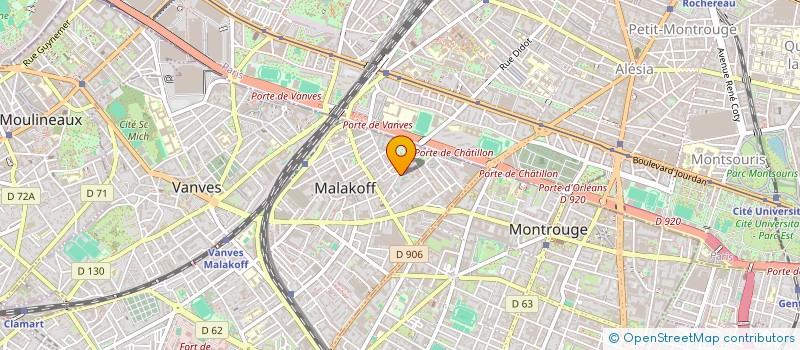 localisation de l'entreprise MONSIEUR MANUEL CHAUVEHEID à MALAKOFF
