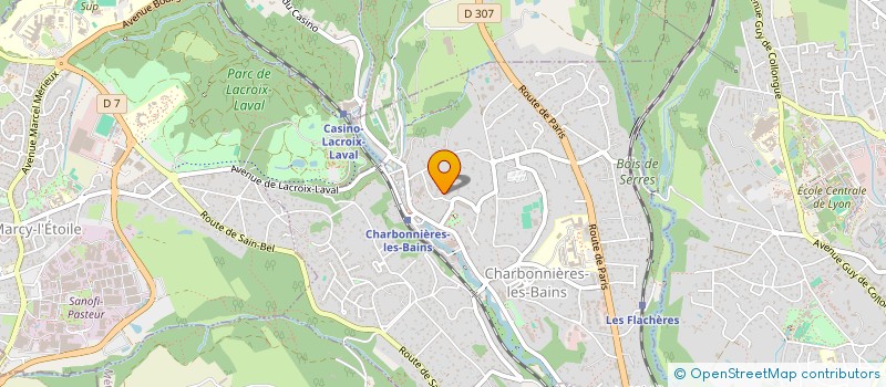 localisation de l'entreprise MONSIEUR MANUEL COLLET à CHARBONNIERES-LES-BAINS