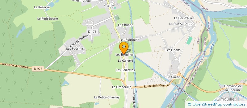 localisation de l'entreprise MONSIEUR MANUEL CORREIA LEMOS  CUFFY