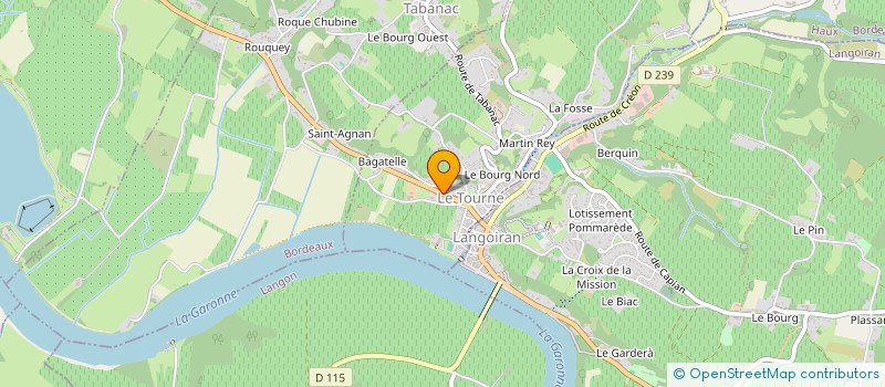 localisation de l'entreprise MONSIEUR MANUEL CORREIA MARTINHO DOS SANTOS  LE TOURNE