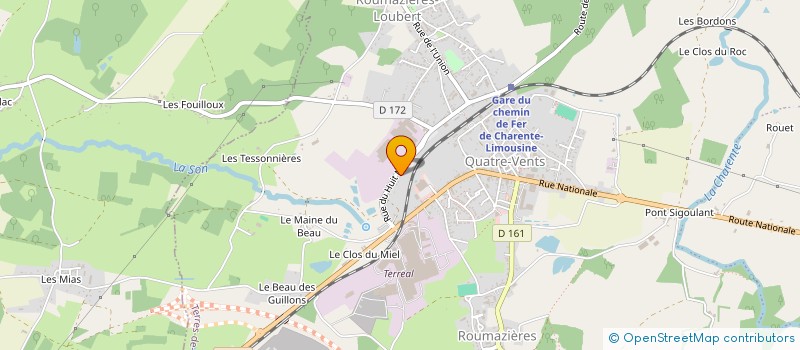 localisation de l'entreprise MONSIEUR MANUEL COSTA SOUSA à TERRES-DE-HAUTE-CHARENTE