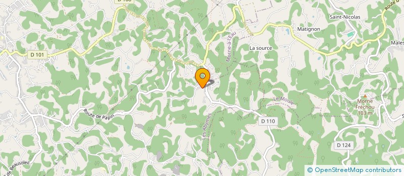 localisation de l'entreprise MONSIEUR MANUEL COUCHY  LES ABYMES