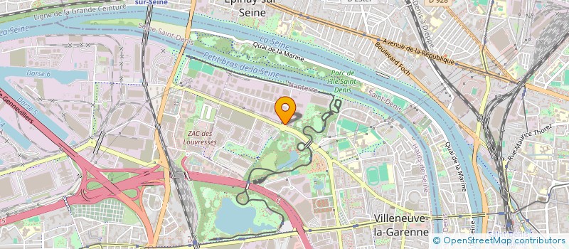 localisation de l'entreprise MONSIEUR MANUEL CRUZ  VILLENEUVE-LA-GARENNE