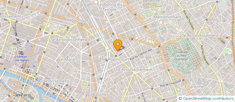 localisation de l'entreprise MONSIEUR MANUEL CUNHA à PARIS