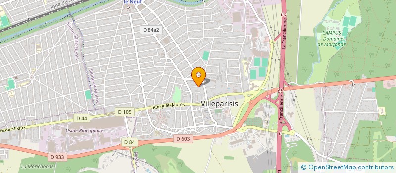 localisation de l'entreprise MONSIEUR MANUEL DA COSTA  VILLEPARISIS