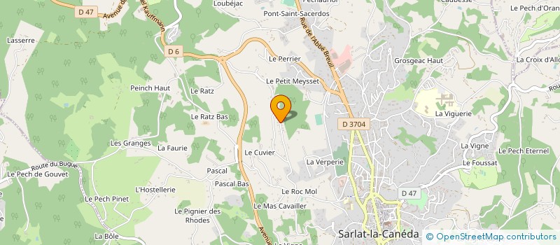 localisation de l'entreprise MONSIEUR MANUEL DA SILVA à SARLAT-LA-CANEDA
