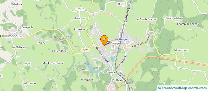 localisation de l'entreprise MONSIEUR MANUEL DA SILVA à LE ROUGET-PERS