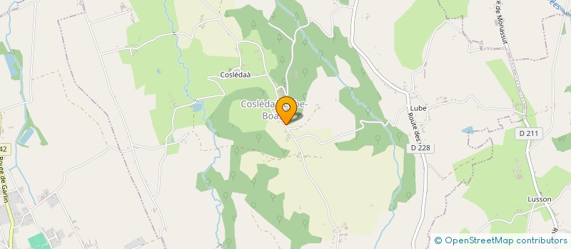 localisation de l'entreprise MONSIEUR MANUEL DA SILVA  COSLEDAA-LUBE-BOAST