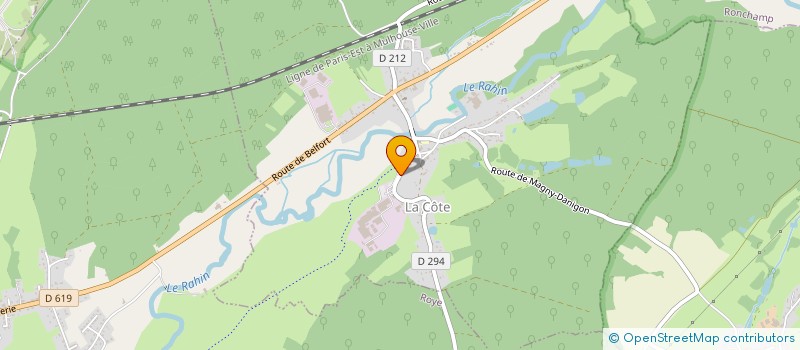 localisation de l'entreprise MONSIEUR MANUEL DA SILVA BARBOSA  LA COTE