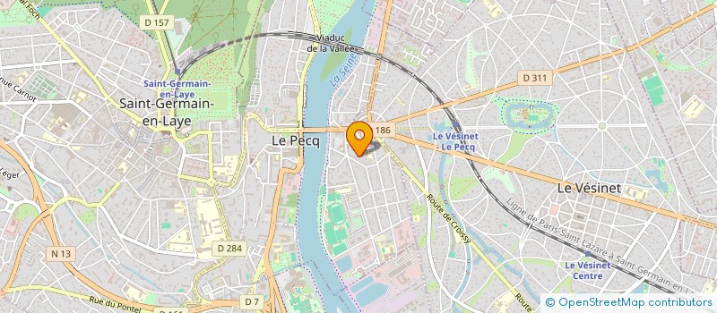 localisation de l'entreprise MONSIEUR MANUEL DA SILVA VAZ  LE PECQ