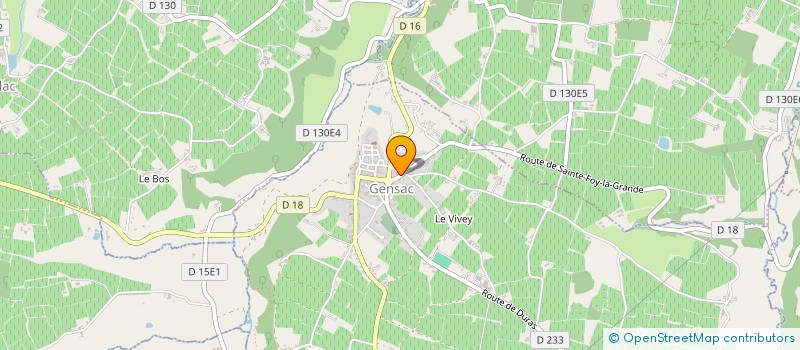 localisation de l'entreprise MONSIEUR MANUEL DAGENS  GENSAC