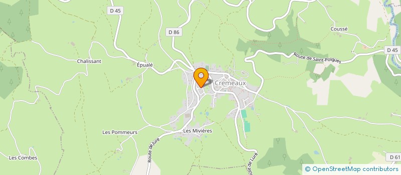 localisation de l'entreprise MONSIEUR MANUEL DALLIERE  CREMEAUX