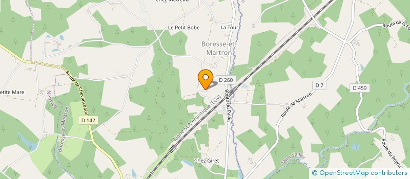 localisation de l'entreprise MONSIEUR MANUEL DAVID  BORESSE-ET-MARTRON