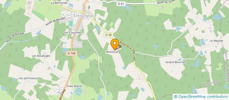 localisation de l'entreprise MONSIEUR MANUEL DE ALMEIDA  ECHOURGNAC