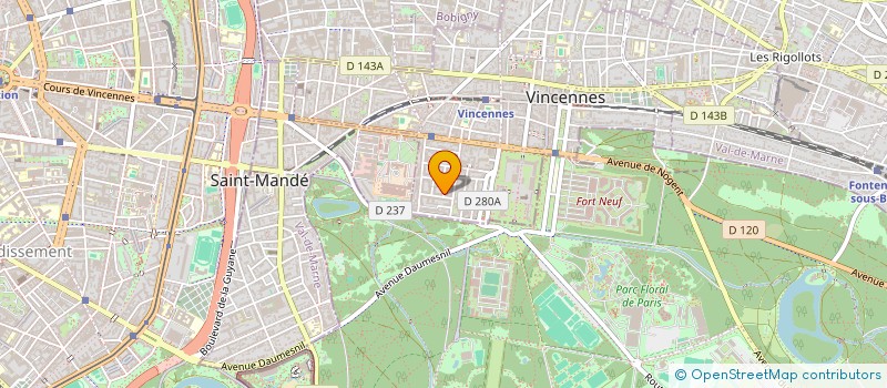 localisation de l'entreprise MONSIEUR MANUEL DE ALMEIDA à VINCENNES