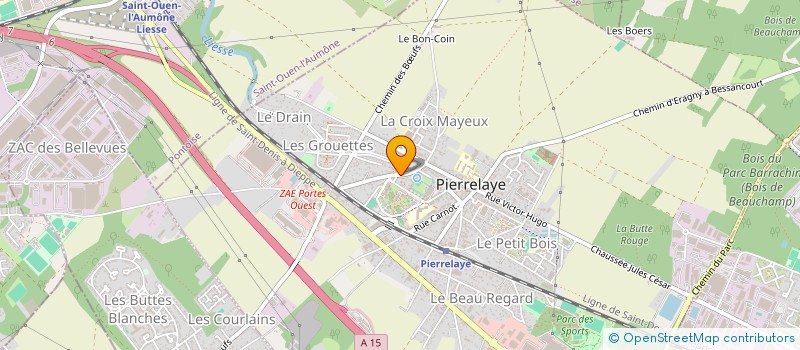 localisation de l'entreprise MONSIEUR MANUEL DE ALMEIDA MOREIRA  PIERRELAYE