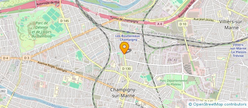 localisation de l'entreprise MONSIEUR MANUEL DE OLIVEIRA  CHAMPIGNY-SUR-MARNE