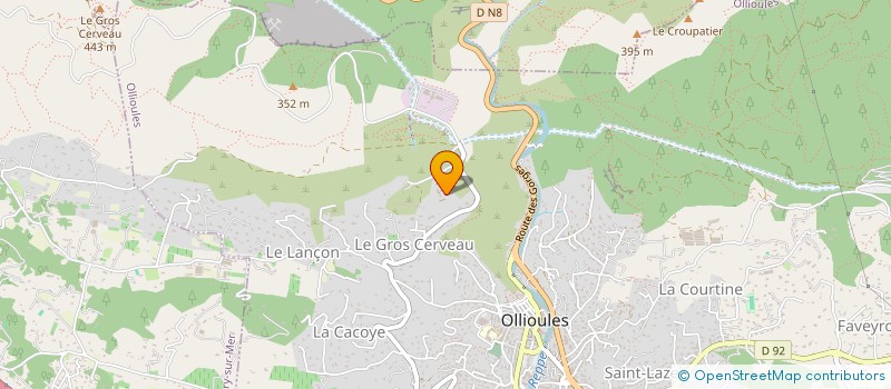 localisation de l'entreprise MONSIEUR MANUEL DE OLIVEIRA DA COSTA à OLLIOULES