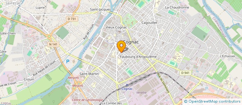 localisation de l'entreprise MONSIEUR MANUEL DE SANTIAGO à COGNAC