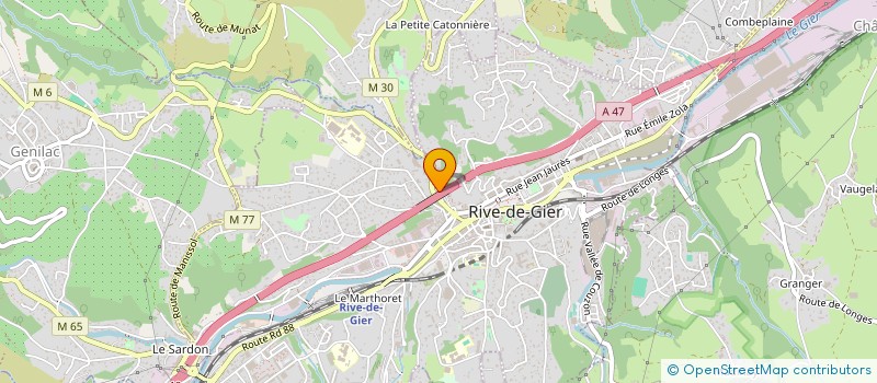 localisation de l'entreprise MONSIEUR MANUEL DE SOUSA  RIVE-DE-GIER