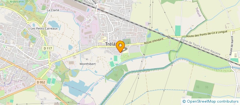 localisation de l'entreprise MONSIEUR MANUEL DELORME  TRELAZE