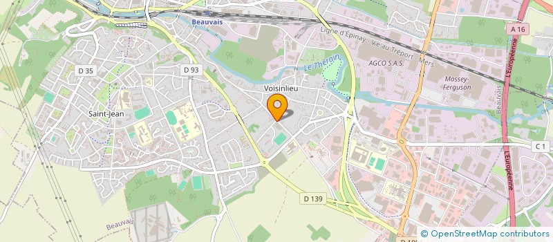 localisation de l'entreprise MONSIEUR MANUEL DIAS TARECO  BEAUVAIS