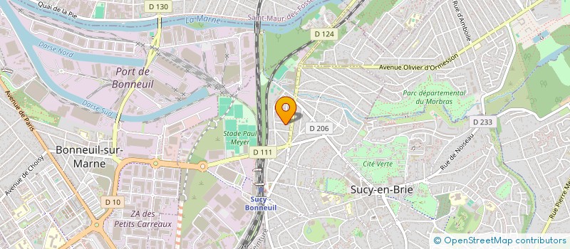 localisation de l'entreprise MONSIEUR MANUEL DINIZ à SUCY-EN-BRIE