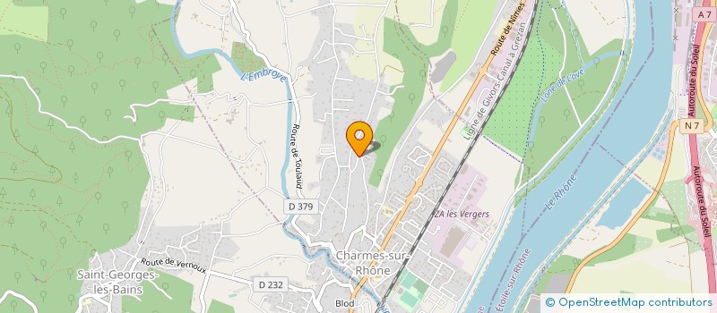 localisation de l'entreprise MONSIEUR MANUEL DOMINGUES VAZ MONTEIRO  CHARMES-SUR-RHONE
