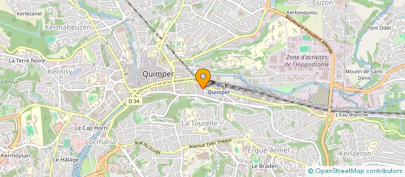 localisation de l'entreprise MONSIEUR MANUEL DONNARD à QUIMPER