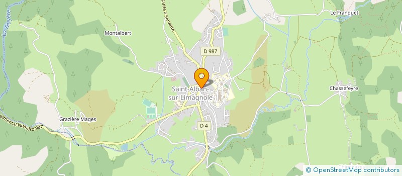 localisation de l'entreprise MONSIEUR MANUEL DOS SANTOS  SAINT-ALBAN-SUR-LIMAGNOLE