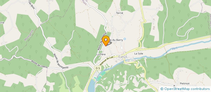 localisation de l'entreprise MONSIEUR MANUEL DOS SANTOS  CATUS