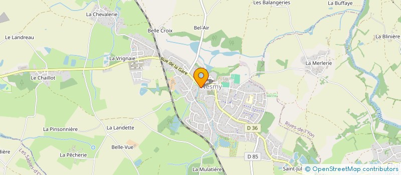localisation de l'entreprise MONSIEUR MANUEL DURANTEAU à NESMY