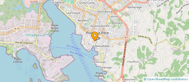 localisation de l'entreprise MONSIEUR MANUEL DURIZOT à POINTE-A-PITRE