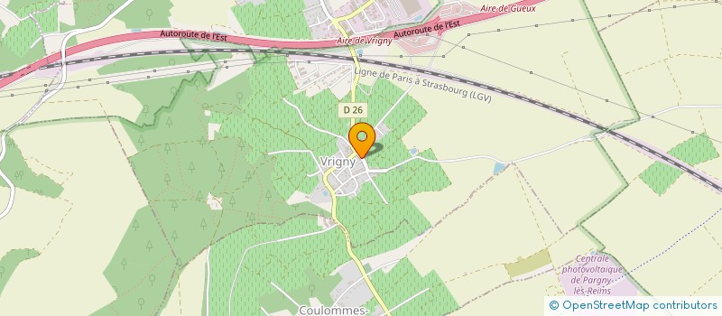 localisation de l'entreprise MONSIEUR MANUEL ETIENNE  VRIGNY