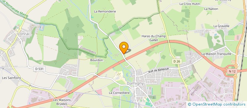 localisation de l'entreprise MONSIEUR MANUEL FARIA PINTO à DAMIGNY